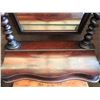 Image 2 : ANTIQUE MAHOGANY FINISH MUSTACHE MIRROR
