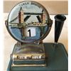 Image 2 : LOT OF 2, TOWER LONDON VINTAGE TIN DESK CALENDAR & STERLING SILVER FOUNTAIN PEN