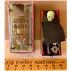 Image 1 : VINTAGE COFFIN COIN BANK