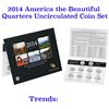 Image 1 : 2014 America the Beautiful Quarters Uncirculated Coin Set