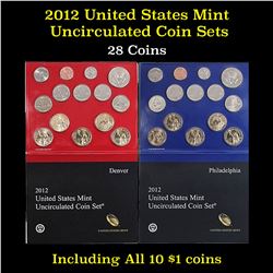 2012 United States Mint Uncirculated Coin Set 28 coins