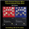 Image 1 : 2012 United States Mint Uncirculated Coin Set 28 coins