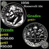 Image 1 : Proof 1956 Roosevelt Dime 10c Grades GEM++ Proof