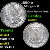 Image 1 : 1890-o Morgan Dollar $1 Grades Select+ Unc
