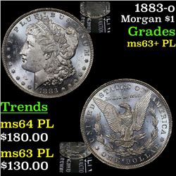 1883-o Morgan Dollar $1 Grades Select Unc+ PL