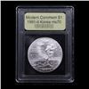 Image 2 : 1991-d Korean War Modern Commem Dollar $1 Graded ms70, Perfection By USCG