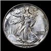 Image 2 : 1939-d Walking Liberty Half Dollar 50c Grades Choice Unc