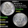 Image 1 : 1880-o Morgan Dollar $1 Grades Select Unc