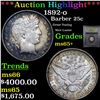 Image 1 : ***Auction Highlight*** 1892-o Barber Quarter 25c Graded GEM+ Unc By USCG (fc)