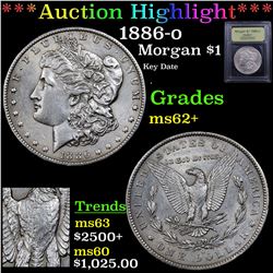 ***Auction Highlight*** 1886-o Morgan Dollar $1 Graded Select Unc By USCG (fc)