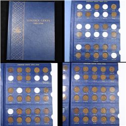 Partial Lincoln Cent Book 1909-1940 70 Coins