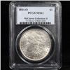 Image 10 : 5 Unc Morgan $1 Graded By PCGS Mixed Dates From The McClaren Collection