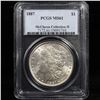 Image 2 : 5 Unc Morgan $1 Graded By PCGS Mixed Dates From The McClaren Collection