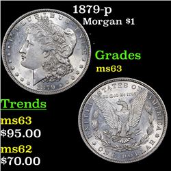 1879-p Morgan Dollar $1 Grades Select Unc