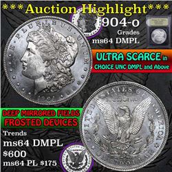 ***Auction Highlight*** 1904-o Morgan Dollar $1 Graded Choice Unc DMPL By USCG (fc)