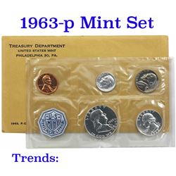 1963 Mint Set and includes 10 coins