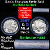 Image 1 : Buffalo Nickel Shotgun Roll in Old Bank Style 'Bell Telephone'  Wrapper 1927 & d Mint Ends