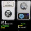 Image 1 : Proof NGC 1954 Franklin Half Dollar 50c Graded pr66 By NGC