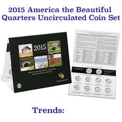 2015 America the Beautiful Quarters Uncirculated Coin Set