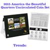 Image 1 : 2015 America the Beautiful Quarters Uncirculated Coin Set