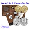 Image 1 : 2015 United States Mint Coin and Chronicles Set John F. Kennedy