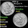 Image 1 : 1891-p Morgan Dollar $1 Grades Select Unc
