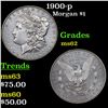 Image 1 : 1900-p Morgan Dollar $1 Grades Select Unc