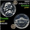 Image 1 : Proof 1955 Jefferson Nickel 5c Grades GEM++ Proof
