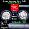 Image 1 : Buffalo Nickel Shotgun Roll in Old Bank Style 'Bell Telephone'  Wrapper 1917 & s Mint Ends