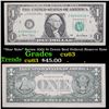 Image 1 : *Star Note* Series 2001 $1 Green Seal Federal Reserve Note Grades Select CU