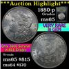 Image 1 : ***Auction Highlight*** 1880-p Morgan Dollar $1 Graded GEM Unc By USCG (fc)
