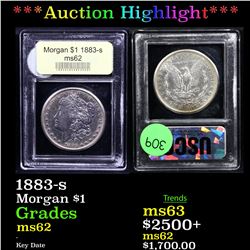 ***Auction Highlight*** 1883-s Morgan Dollar $1 Graded Select Unc By USCG (fc)