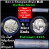 Image 1 : Buffalo Nickel Shotgun Roll in Old Bank Style 'Bell Telephone'  Wrapper 1920 & s Mint Ends