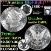 Image 1 : ***Auction Highlight*** 1880-s Morgan Dollar $1 Graded GEM+ DMPL By USCG (fc)