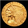 Image 2 : ***Auction Highlight*** 1926-p Gold Indian Quarter Eagle $2 1/2 Graded Select+ Unc By USCG (fc)