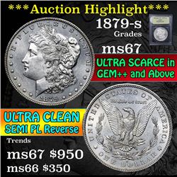 ***Auction Highlight*** 1879-s Morgan Dollar $1 Graded GEM++ Unc By USCG (fc)