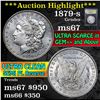 Image 1 : ***Auction Highlight*** 1879-s Morgan Dollar $1 Graded GEM++ Unc By USCG (fc)