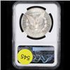 Image 3 : NGC 1878-s Mint error Morgan Dollar $1 Graded au58 By NGC