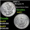 Image 1 : 1897-s Morgan Dollar $1 Grades Select+ Unc