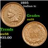 Image 1 : 1895 Indian Cent 1c Grades Choice AU