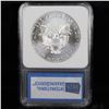 Image 3 : 2015 Eagle, Limited Edition Christmas Eagle. 1st Day of Issue Silver Eagle Dollar $1 IGS