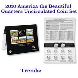 2016 America the Beautiful Quarters Uncirculated Coin Set