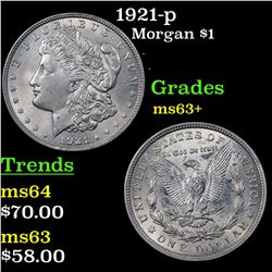 1921-p Morgan Dollar $1 Grades Select+ Unc