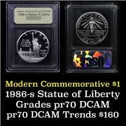 Proof 1986-s Statue of Liberty Modern Commem Dollar $1 Graded GEM++ Proof Deep Cameo By USCG