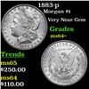 Image 1 : 1883-p Morgan Dollar $1 Grades Choice+ Unc