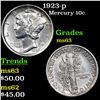 Image 1 : 1923-p Mercury Dime 10c Grades Select Unc
