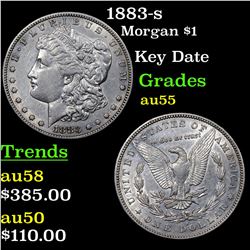 1883-s Morgan Dollar $1 Grades Choice AU