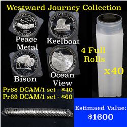 ***Auction Highlight*** Westward Journey Nickel Rolls (2004-s Peace, 2005-s Bison, 2005-s Ocean View