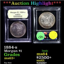 ***Auction Highlight*** 1884-s Morgan Dollar $1 Graded Select+ Unc By USCG (fc)