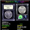 Image 1 : ***Auction Highlight*** 1880-o Morgan Dollar $1 Graded Select+ Unc By USCG (fc)